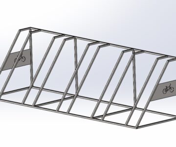3D модель Велопарковка L=2820