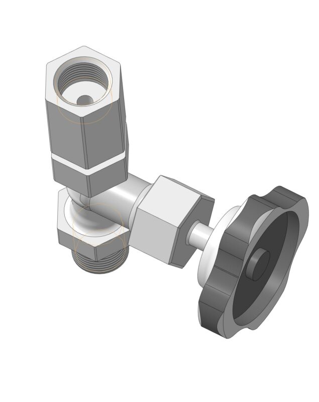 3D модель Вентиль под манометр Schneider S004.16.050