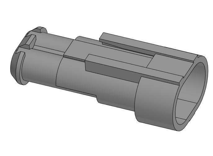 3D модель Габаритная модель вилки BF-WFM-2