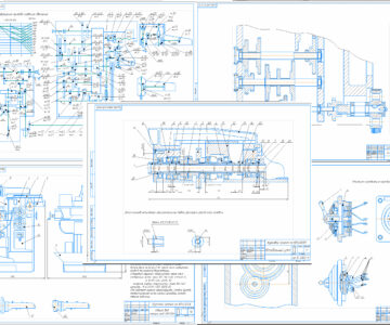 Чертеж Станок ВМ130Н кинематический расчет