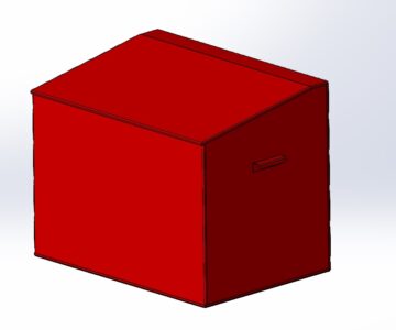 3D модель Ящик для песка и подставка под огнетушитель