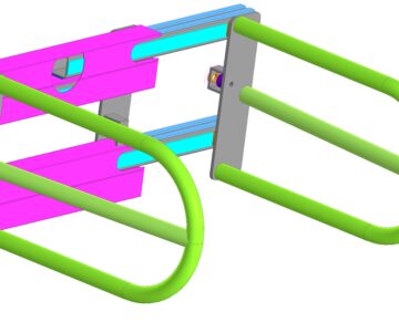 3D модель Захват рулонов и КИП