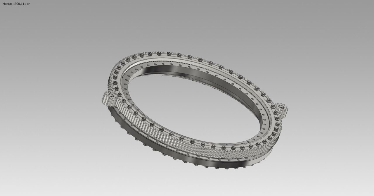 3D модель Модель опорно-поворотного устройства КП-300