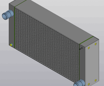 3D модель Радиатор охлаждения Terex TG200