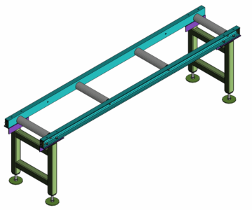 3D модель Рольганг неприводной 2000х420х590*