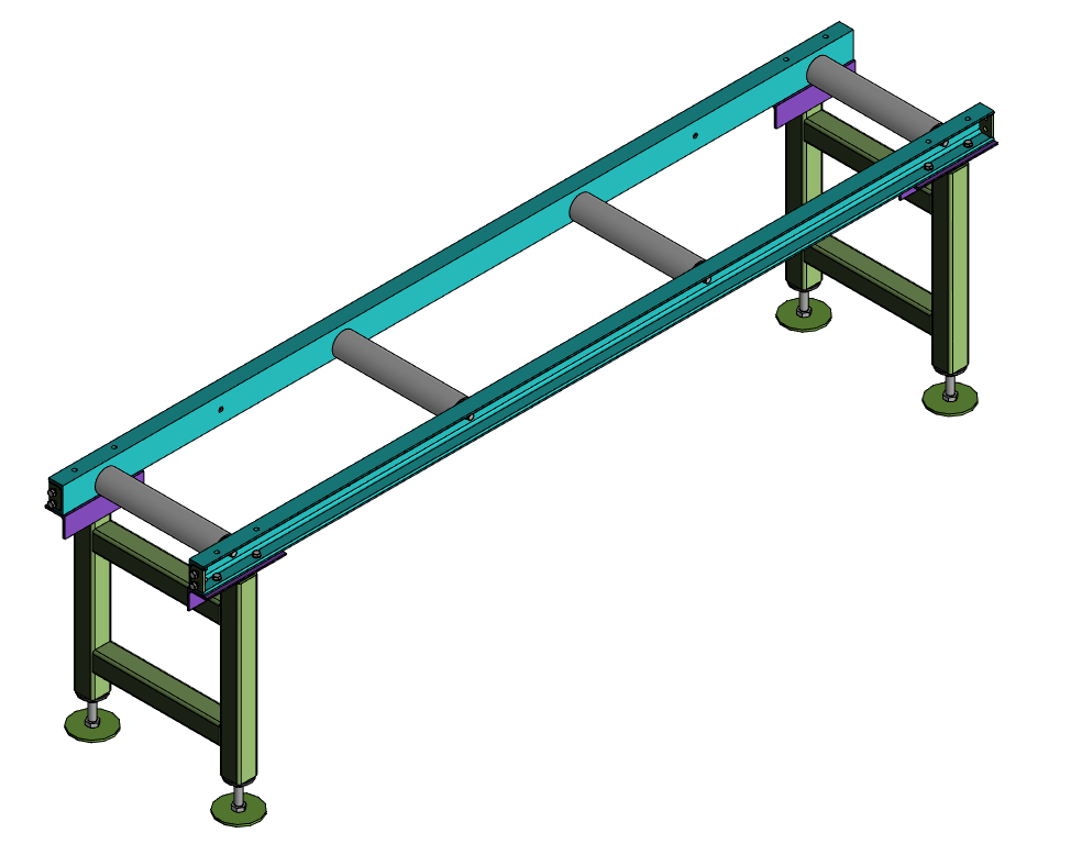 3D модель Рольганг неприводной 2000х420х590*