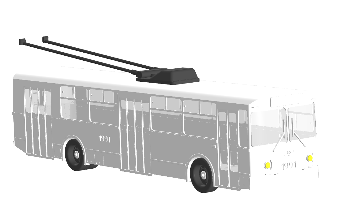 Чертеж Троллейбус ЗиУ-9, 3D-модель игрушки