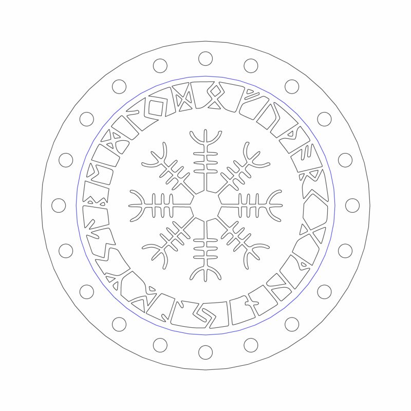 3D модель Многоразовые ароматизаторы с кельтскими и руническими символами