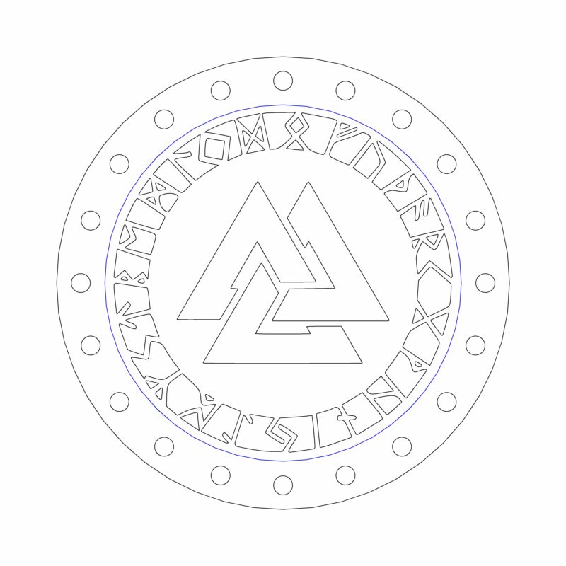 3D модель Многоразовые ароматизаторы с кельтскими и руническими символами