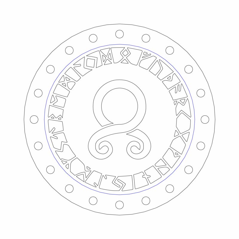 3D модель Многоразовые ароматизаторы с кельтскими и руническими символами