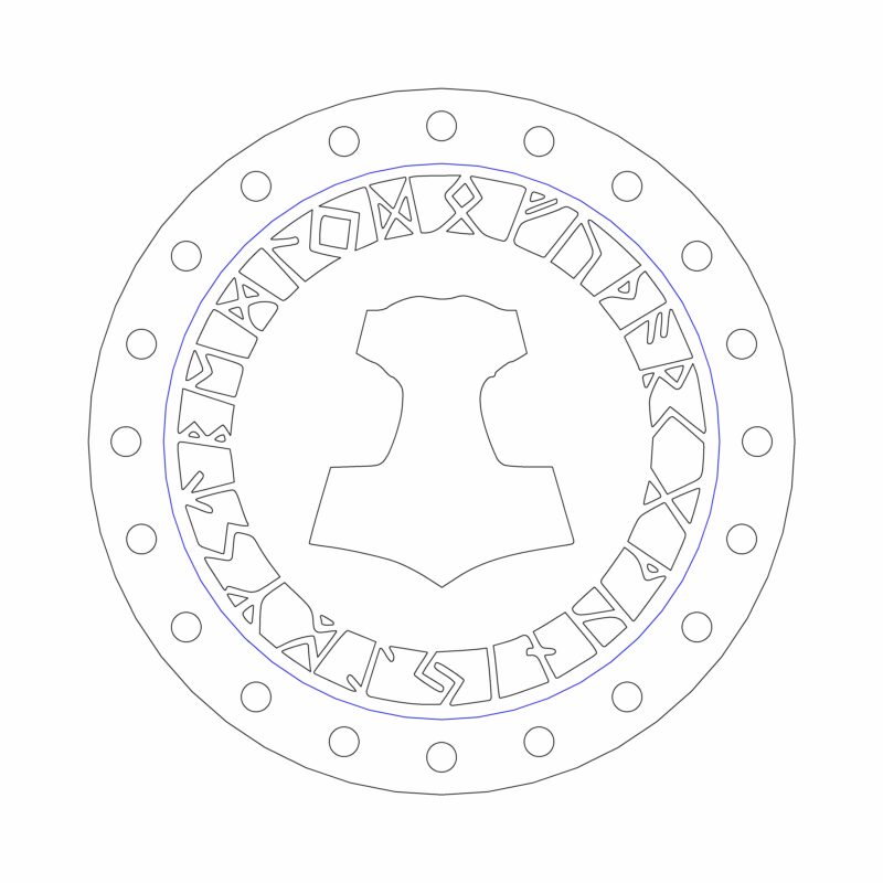 3D модель Многоразовые ароматизаторы с кельтскими и руническими символами