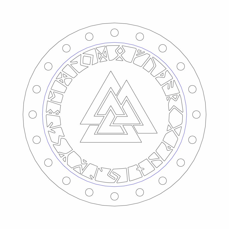 3D модель Многоразовые ароматизаторы с кельтскими и руническими символами