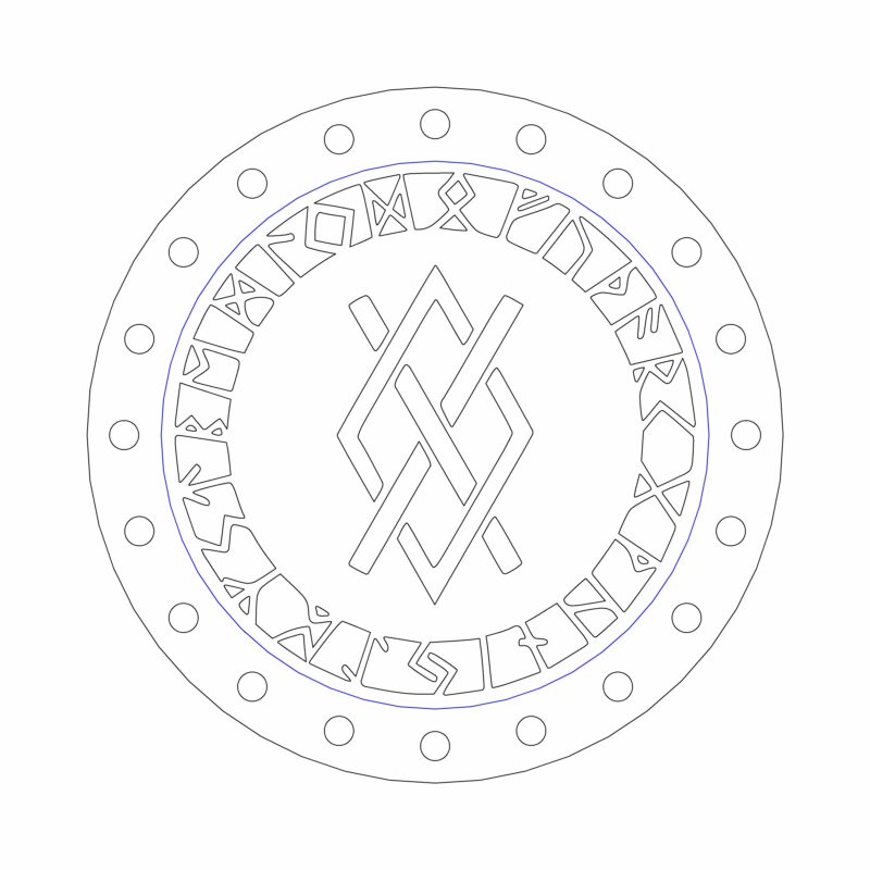 3D модель Многоразовые ароматизаторы с кельтскими и руническими символами