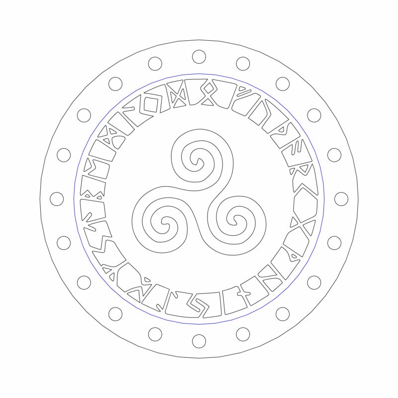 3D модель Многоразовые ароматизаторы с кельтскими и руническими символами