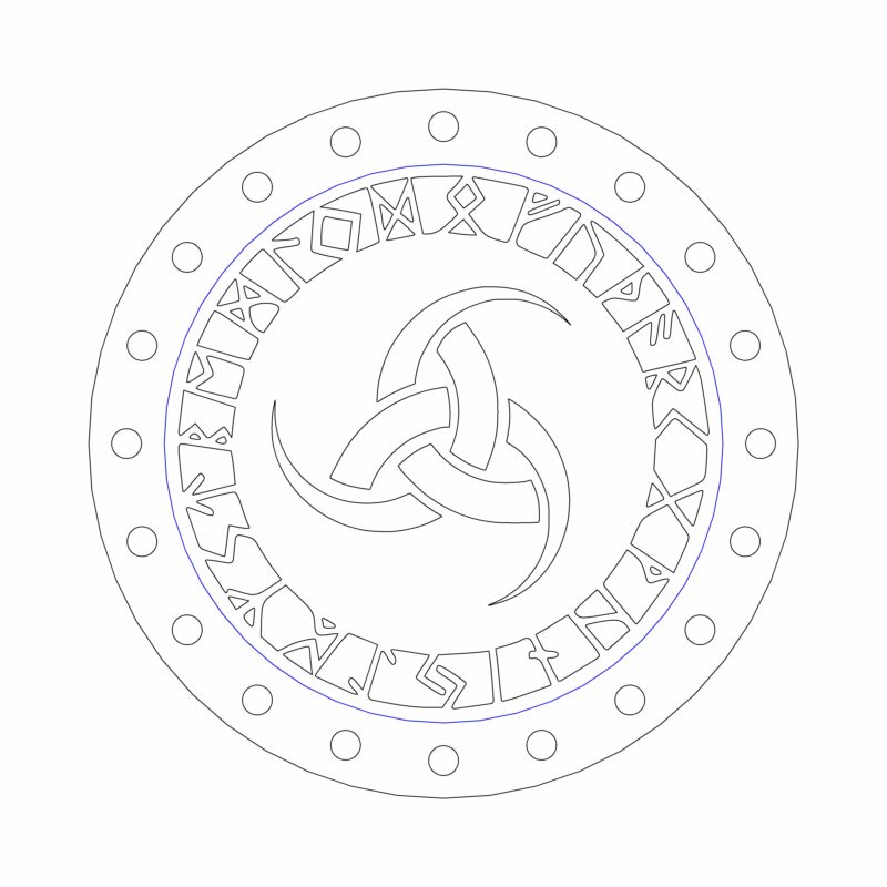 3D модель Многоразовые ароматизаторы с кельтскими и руническими символами