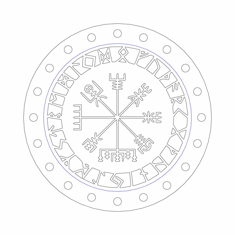 3D модель Многоразовые ароматизаторы с кельтскими и руническими символами