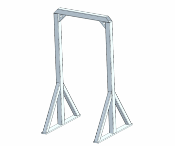 3D модель Рама для загрузки морских контейнеров 2300х2330х1090 мм