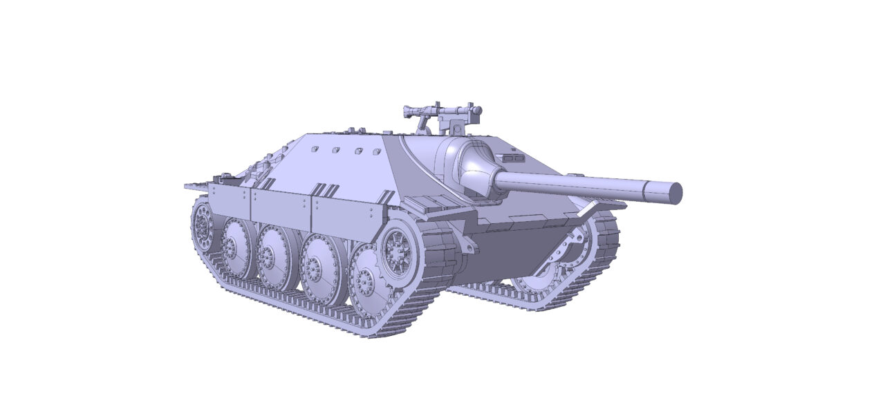 3D модель Сборная 3д модель немецкого танка "Хетцер"