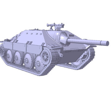 3D модель Сборная 3д модель немецкого танка "Хетцер"