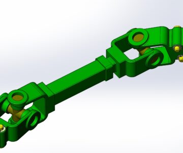 3D модель Карданный вал на ВОМ трактора