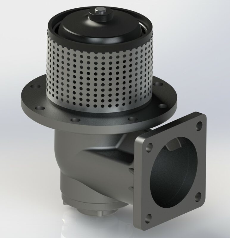 3D модель Донный клапан модель КД-100