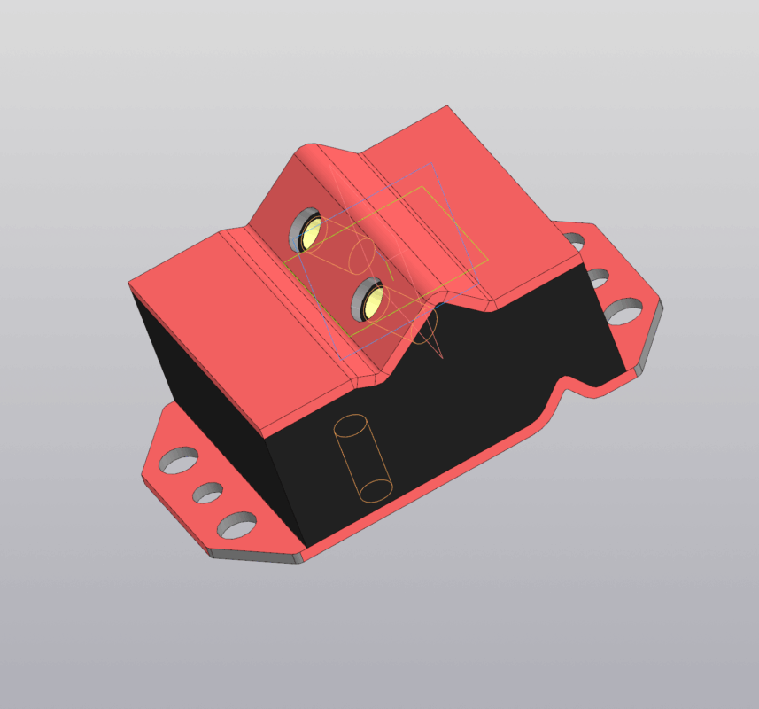 3D модель 5320-1001020 Подушка передней опоры двигателя КАМАЗ