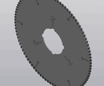 3D модель Пила дисковая 300х3,2-2,2х80 z=96