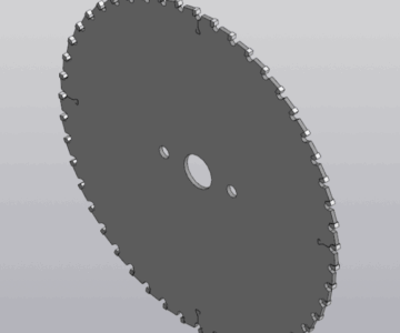 3D модель Пила дисковая 300х5,2-3,5х30 z=48