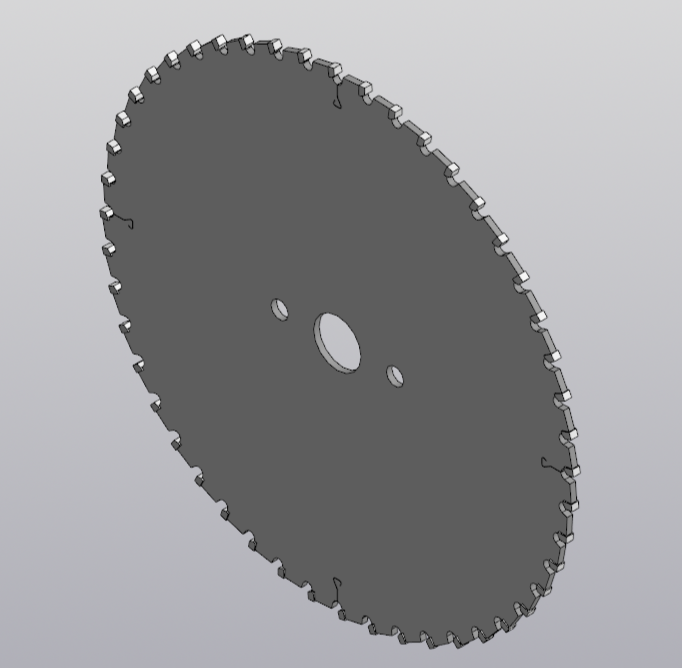 3D модель Пила дисковая 300х5,2-3,5х30 z=48