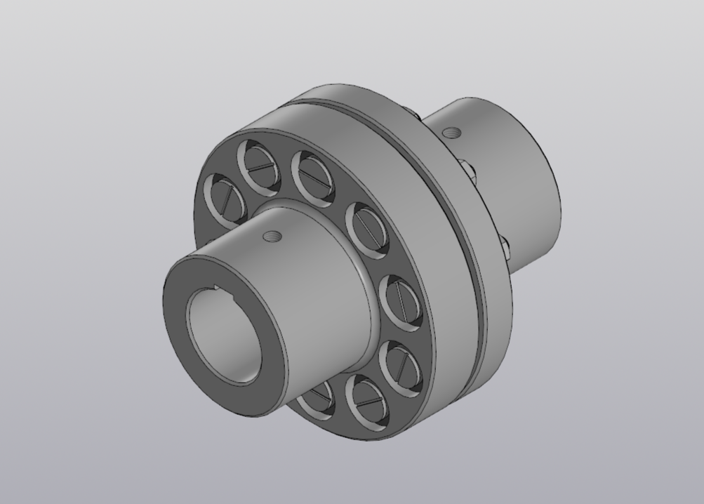3D модель Муфта МУВП-10-2000