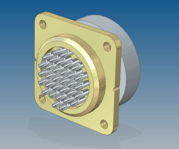 3D модель РС32ТВ розетка кабельная