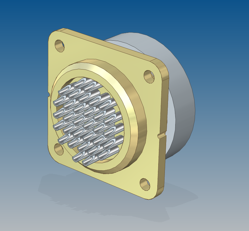 3D модель РС32ТВ розетка кабельная