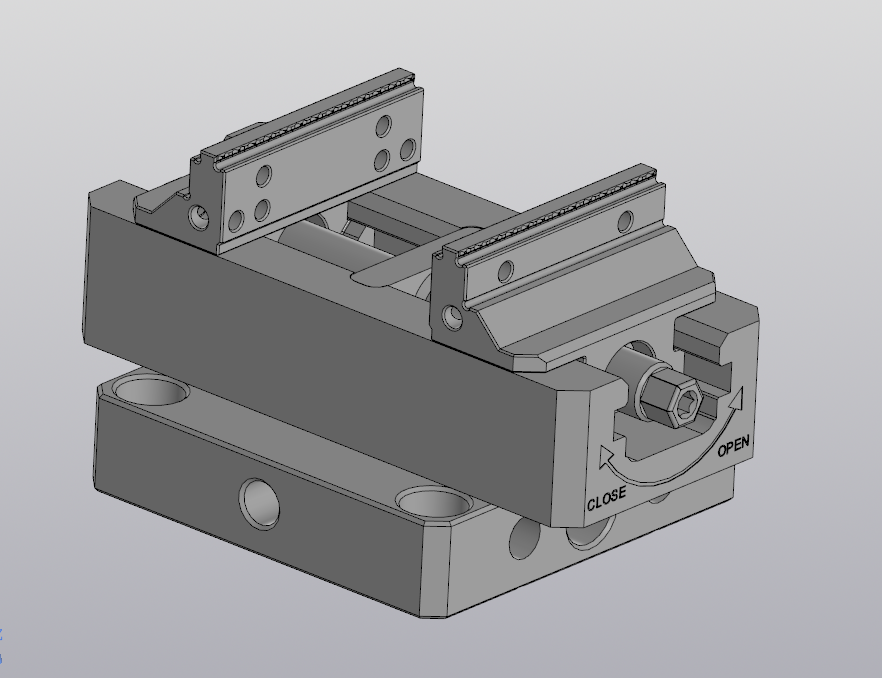 3D модель Тиски самоцентрирующиеся Erowa Н77-160