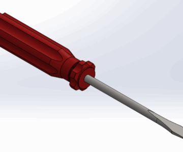 3D модель Отвёртка шлицевая