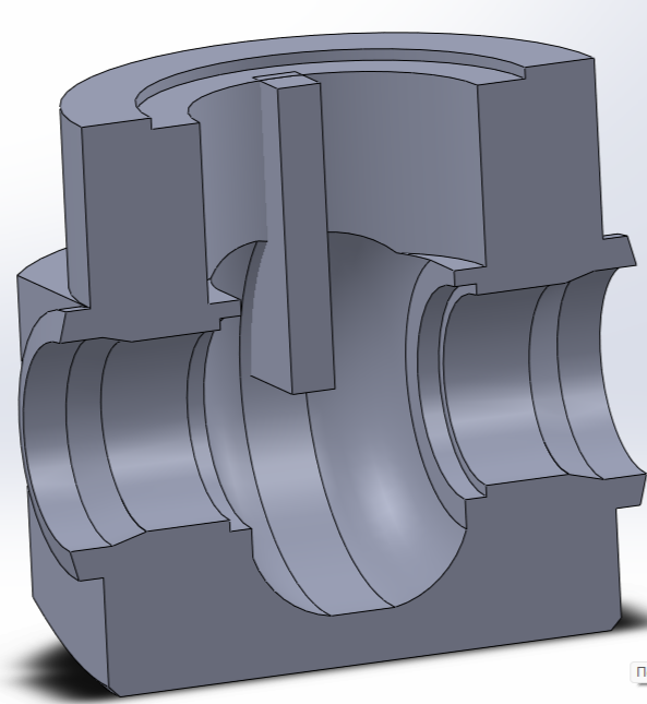 3D модель Корпус клапана запорного DN 80