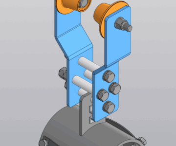 3D модель Каретка кабельная для козлового крана КК-0-12,5