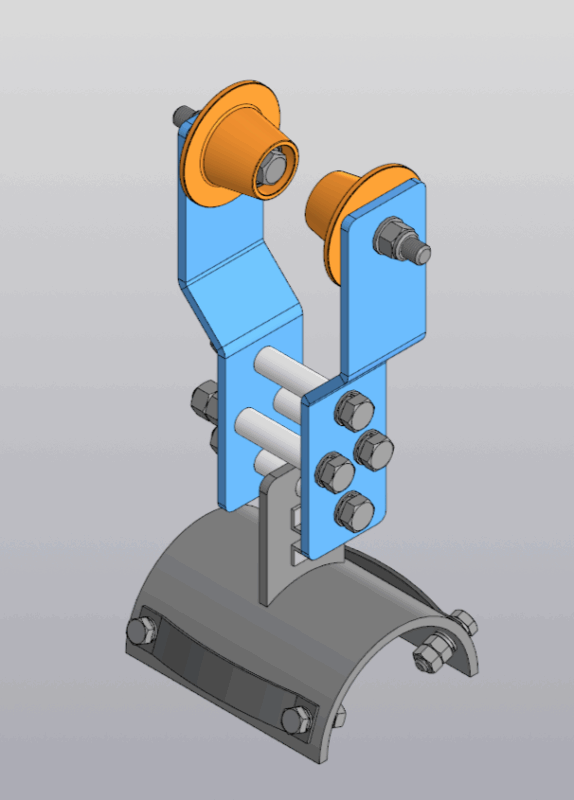 3D модель Каретка кабельная для козлового крана КК-0-12,5
