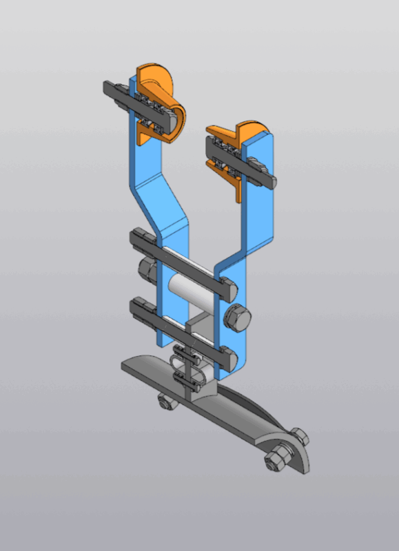 3D модель Каретка кабельная для козлового крана КК-0-12,5