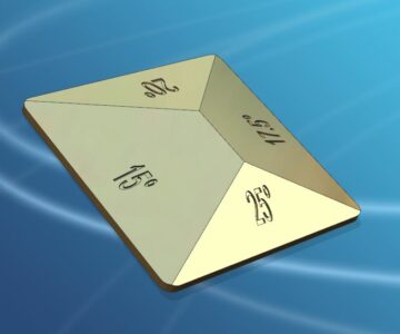 3D модель Шаблон угла заточки