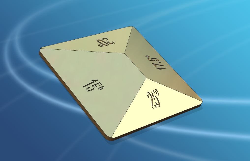 3D модель Шаблон угла заточки