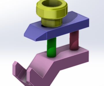 3D модель Зажим для прутков ф44-46 мм.