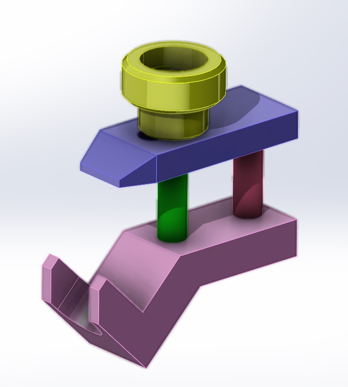 3D модель Зажим для прутков ф44-46 мм.