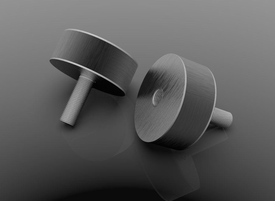 3D модель Виброопоры ЕС тип Б для промышленного оборудования