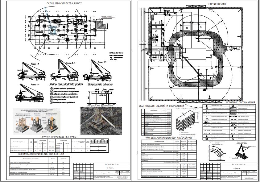 Чертеж Дипломная работа "Спальный корпус на 100 мест