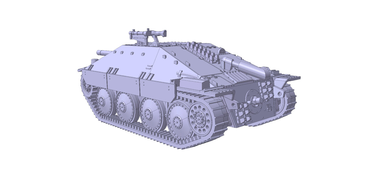 3D модель Сборная 3д модель немецкого танка "Хетцер"