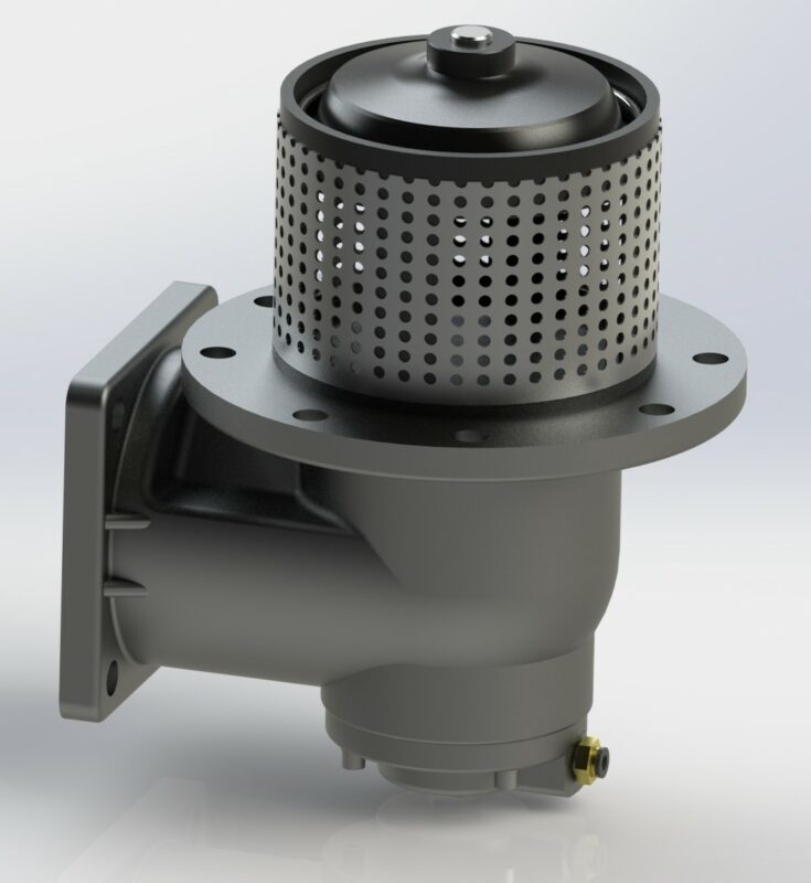 3D модель Донный клапан модель КД-100