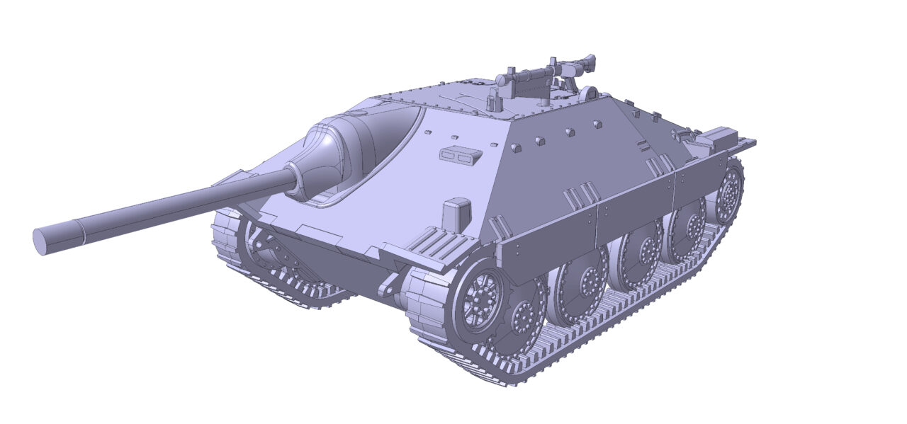 3D модель Сборная 3д модель немецкого танка "Хетцер"