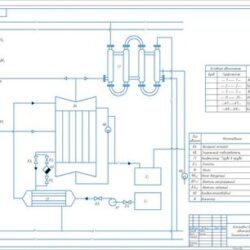 Чертеж Расчёт вакуум-выпарного аппарата с термокомпрессором