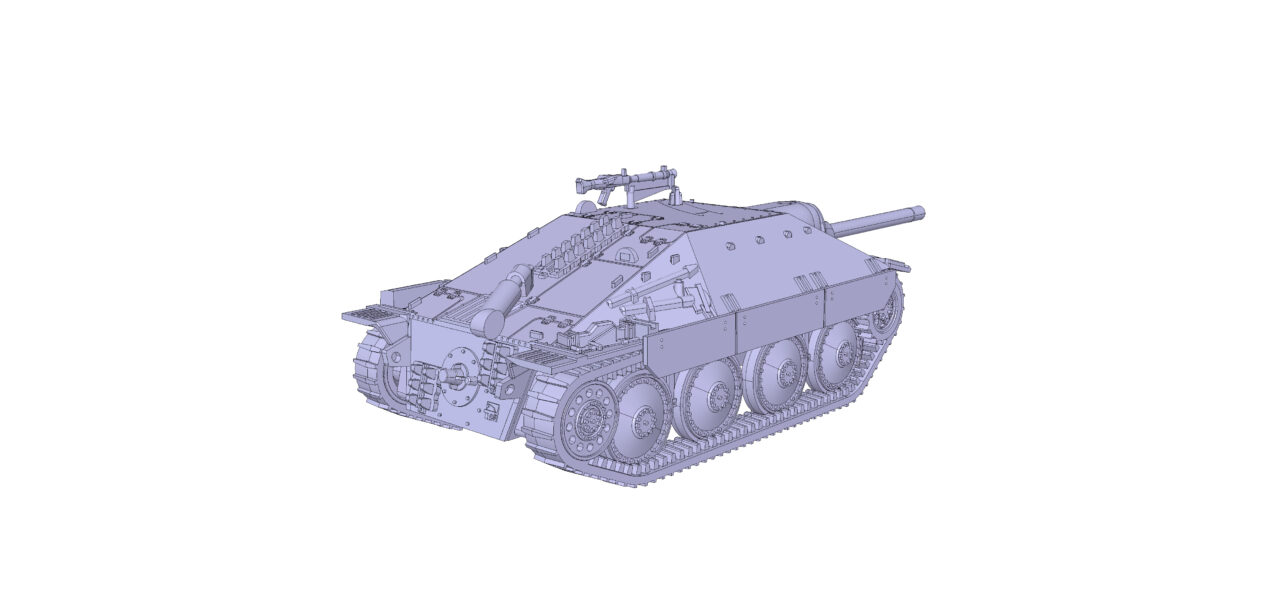 3D модель Сборная 3д модель немецкого танка "Хетцер"