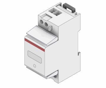 3D модель Однофазный счетчик ABB 1ph kWh meter EV1 012-100
